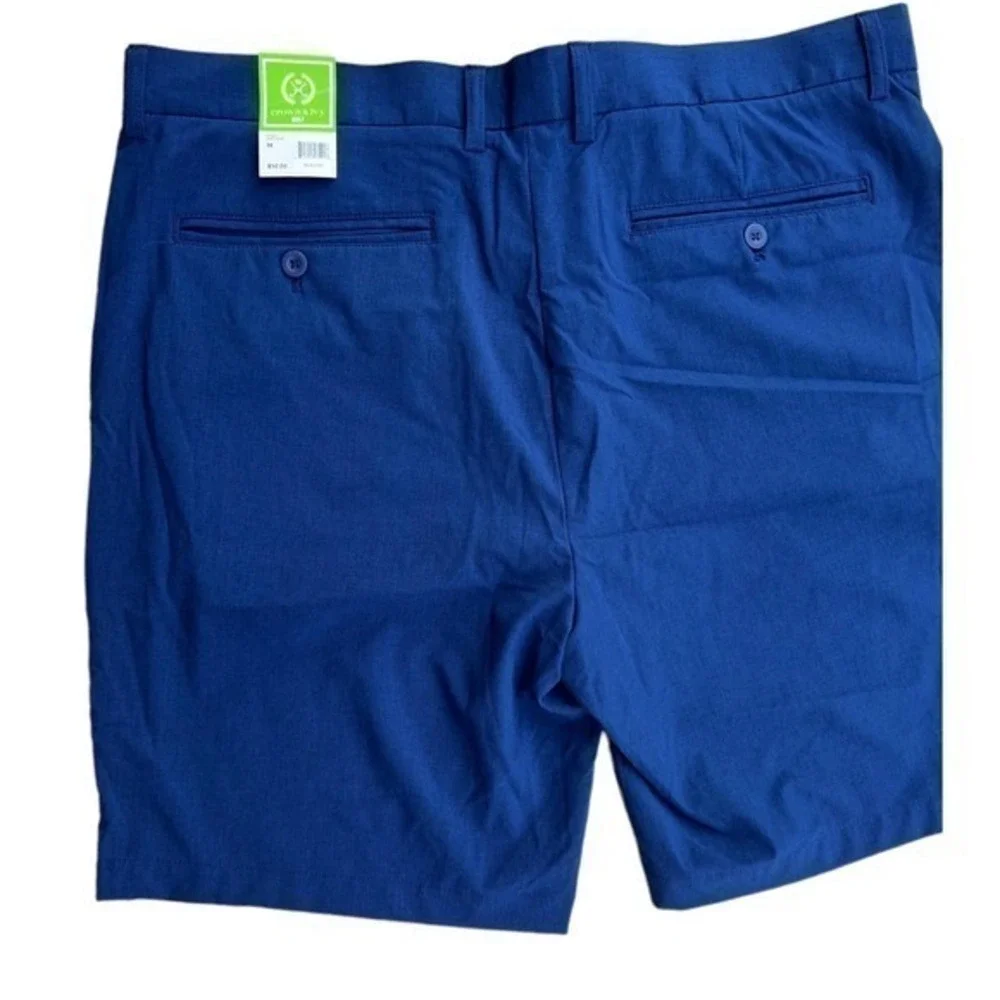 Crown & Ivy blue golf shorts NWT 38”